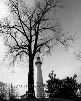 Photograph of Wind Point Lighthouse from www.MilwaukeePhotos.com (C) Ian Pritchard